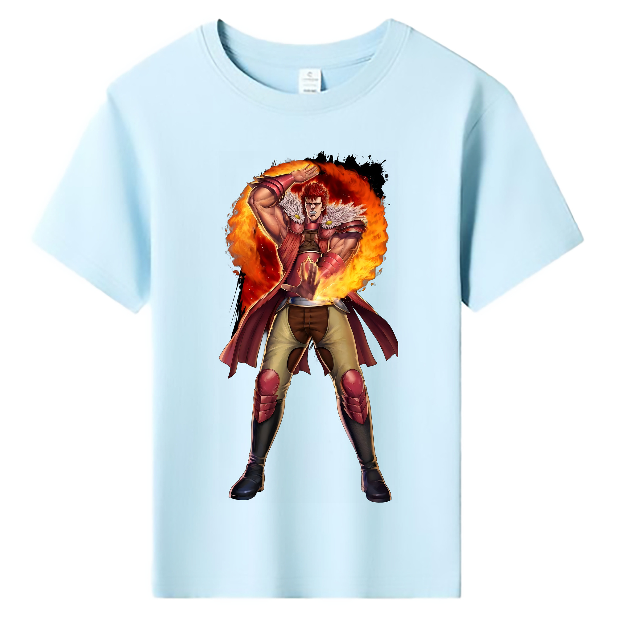 （画像用） 北斗の拳 Fist of the North Star 綿100％キッズTシャツ（フロントプリント）